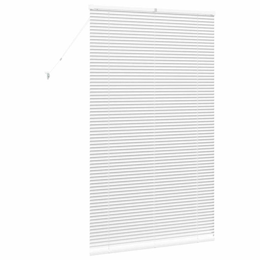 Raam Blind met gordijnen Anders Wit 100 x 175 cm Aluminium