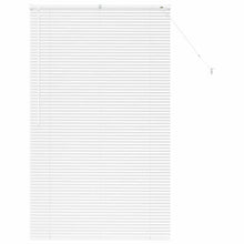 Raam Blind met gordijnen Anders Wit 100 x 175 cm Aluminium