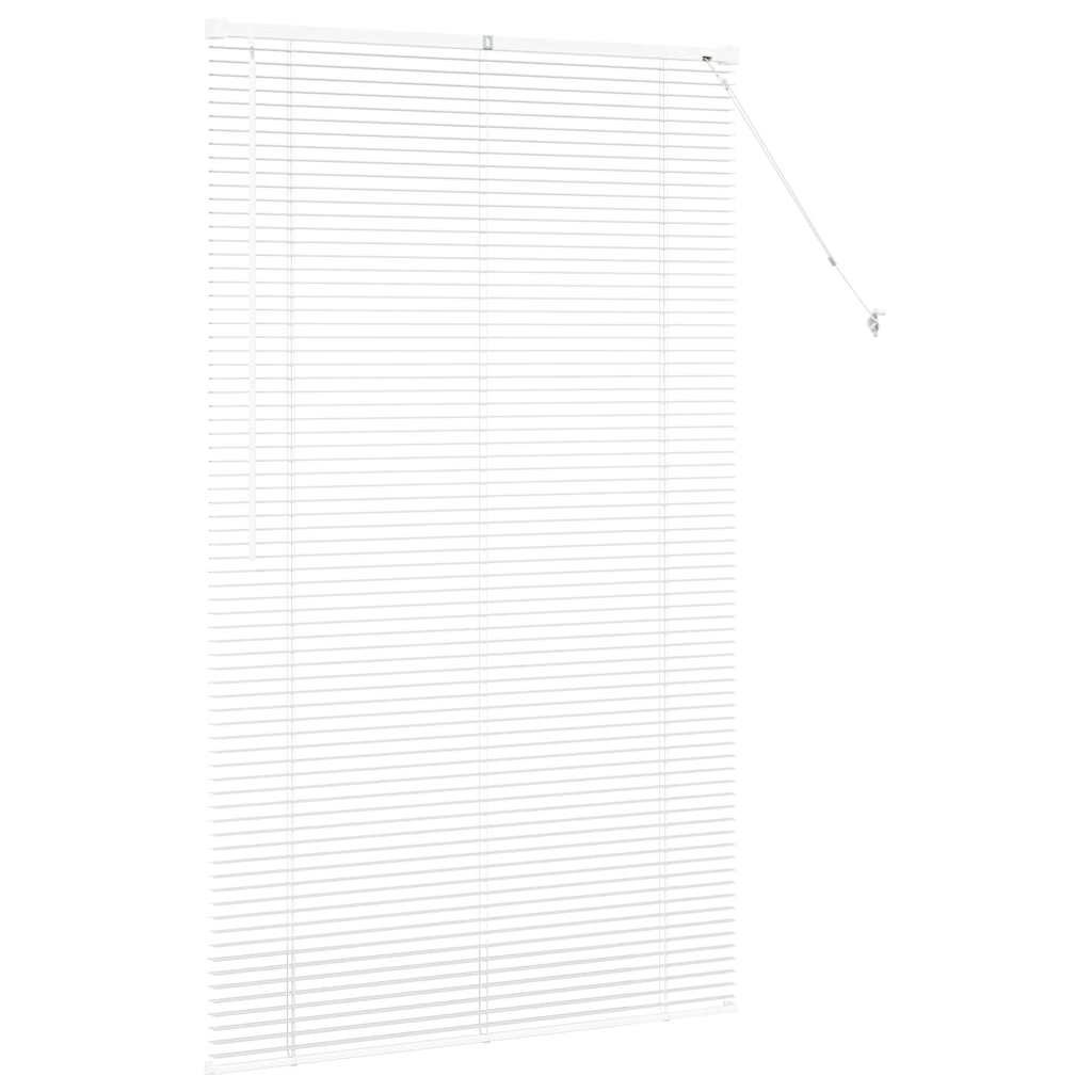 Raam Blind met gordijnen Anders Wit 105 x 175 cm Aluminium
