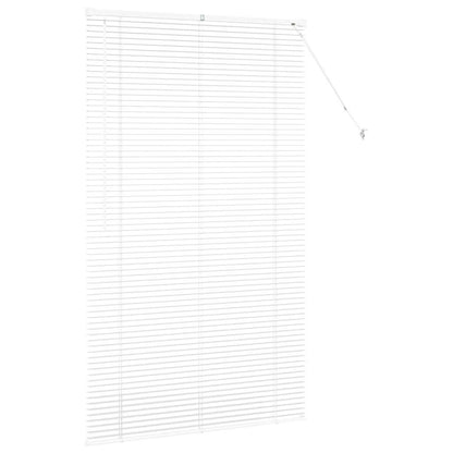Raam Blind met gordijnen Anders Wit 105 x 175 cm Aluminium