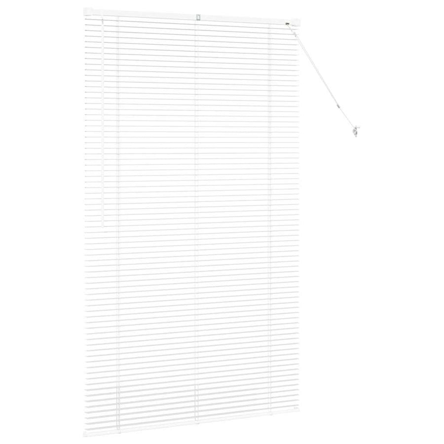 Raam Blind met gordijnen Anders Wit 105 x 175 cm Aluminium