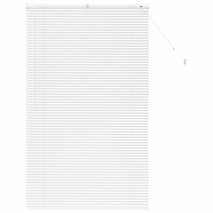 Raam Blind met gordijnen Anders Wit 105 x 175 cm Aluminium