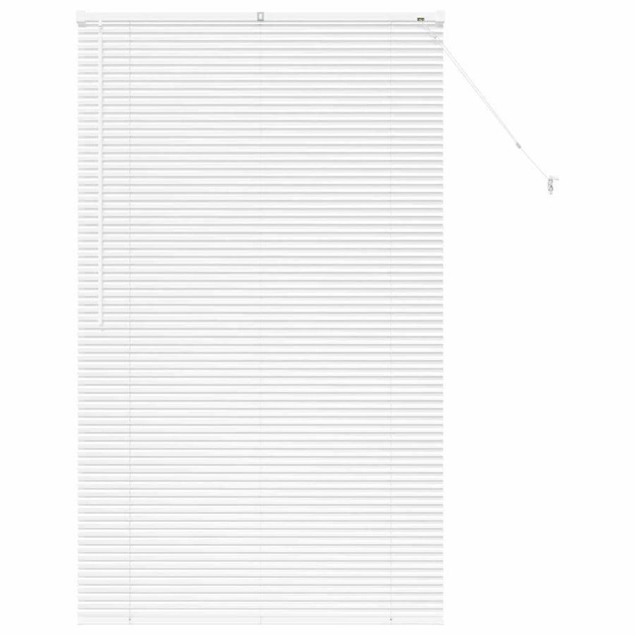 Raam Blind met gordijnen Anders Wit 105 x 175 cm Aluminium