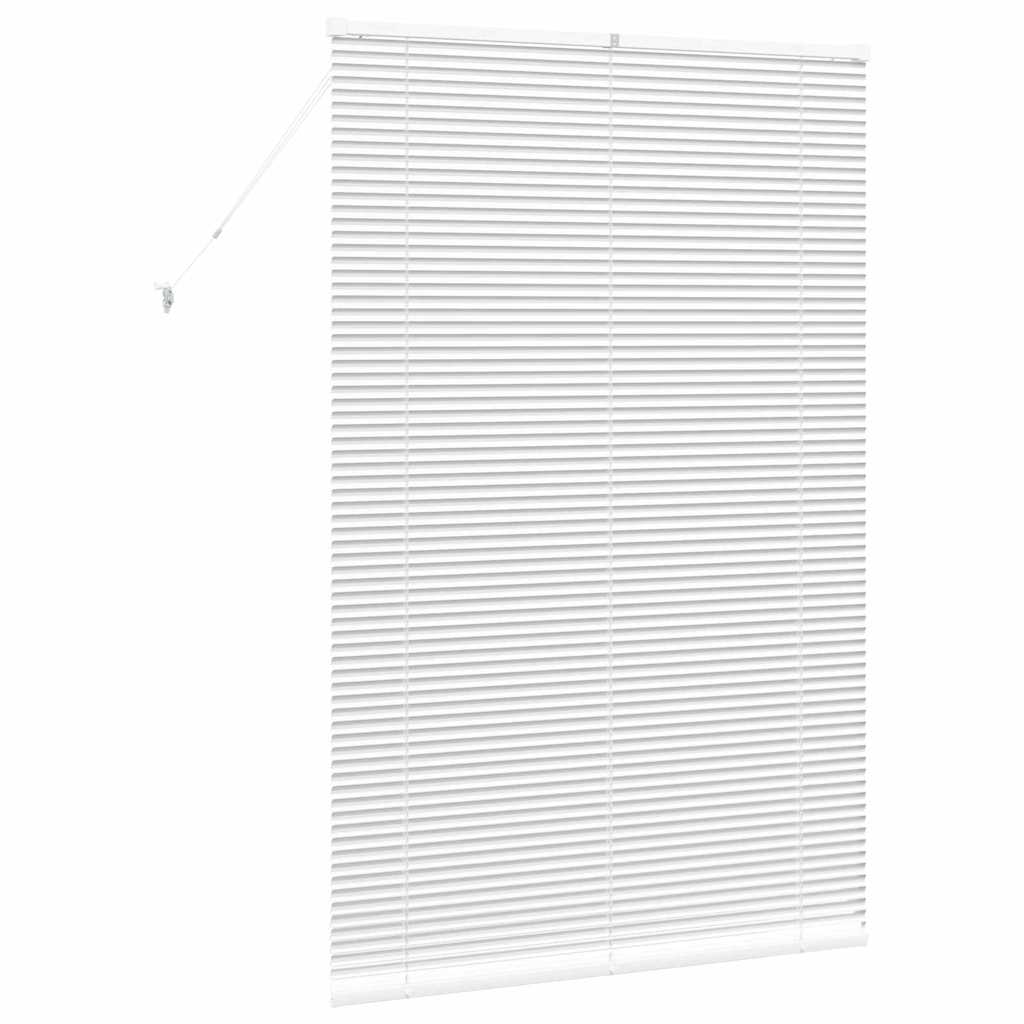 Raam Blind met gordijnen Anders Wit 80 x 130 cm Aluminium