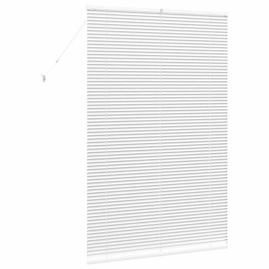 Raam Blind met gordijnen Anders Wit 80 x 130 cm Aluminium