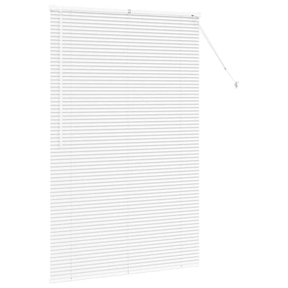 Raam Blind met gordijnen Anders Wit 120 x 175 cm Aluminium