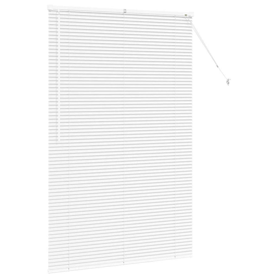 Raam Blind met gordijnen Anders Wit 120 x 175 cm Aluminium