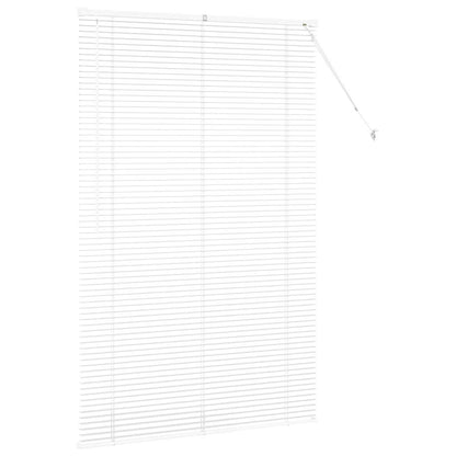 Raam Blind met gordijnen Anders Wit 120 x 175 cm Aluminium