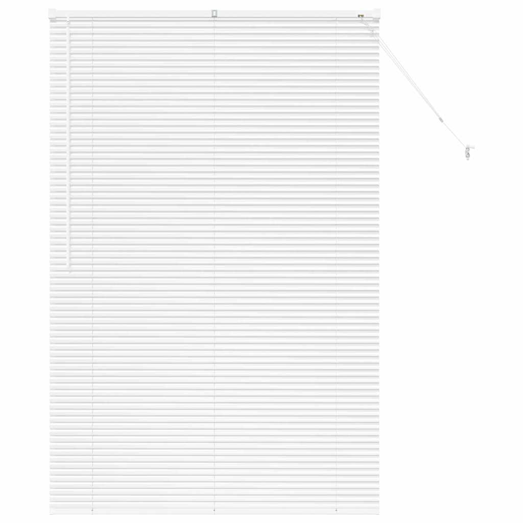 Raam Blind met gordijnen Anders Wit 120 x 175 cm Aluminium