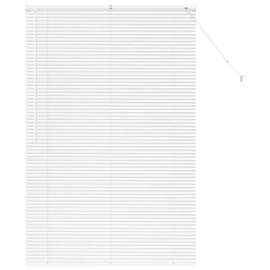 Raam Blind met gordijnen Anders Wit 120 x 175 cm Aluminium