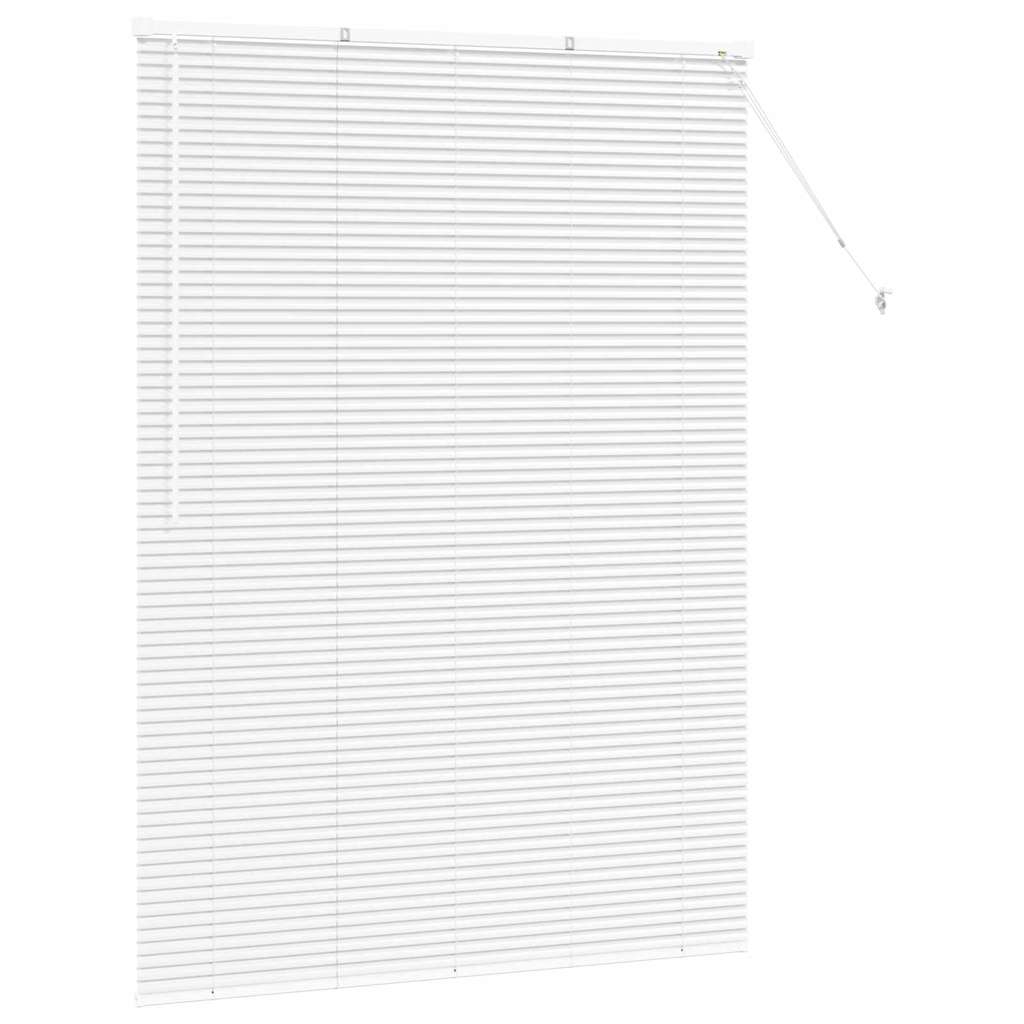 Raam Blind met gordijnen Anders Wit 125 x 175 cm Aluminium