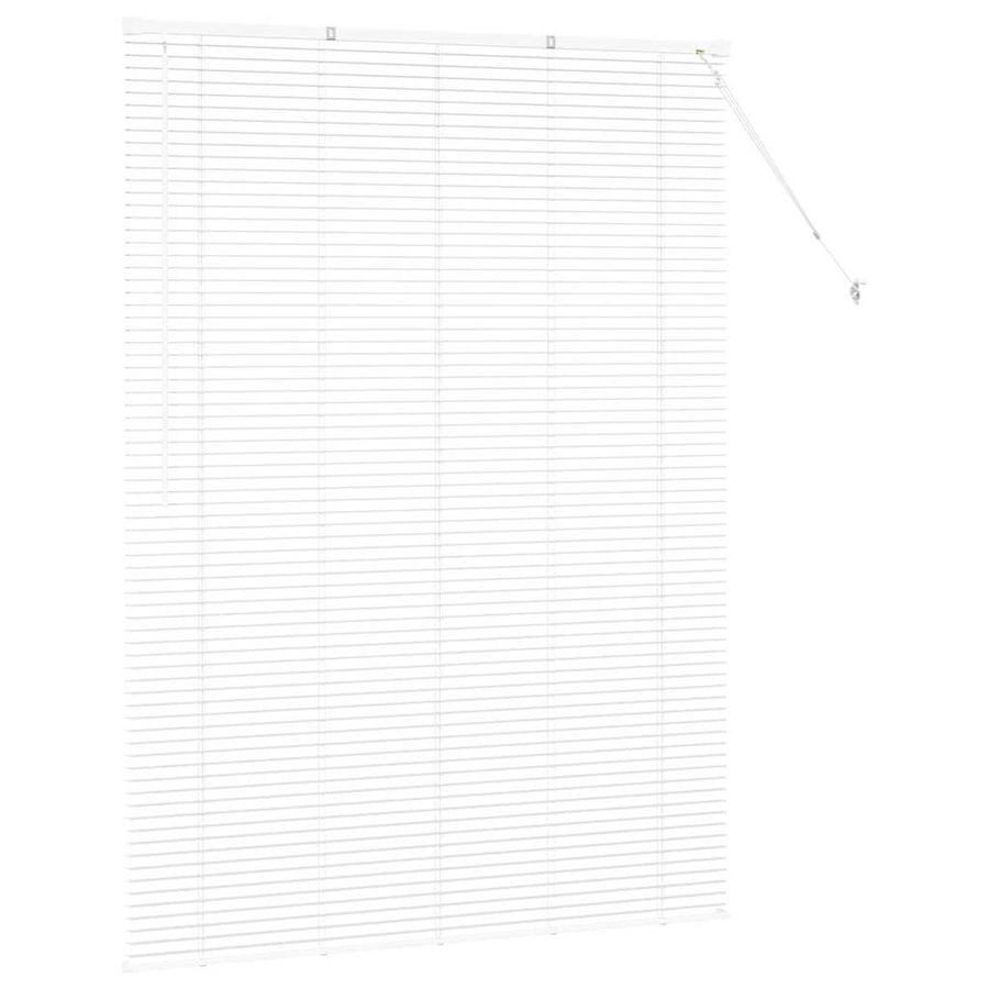 Raam Blind met gordijnen Anders Wit 125 x 175 cm Aluminium