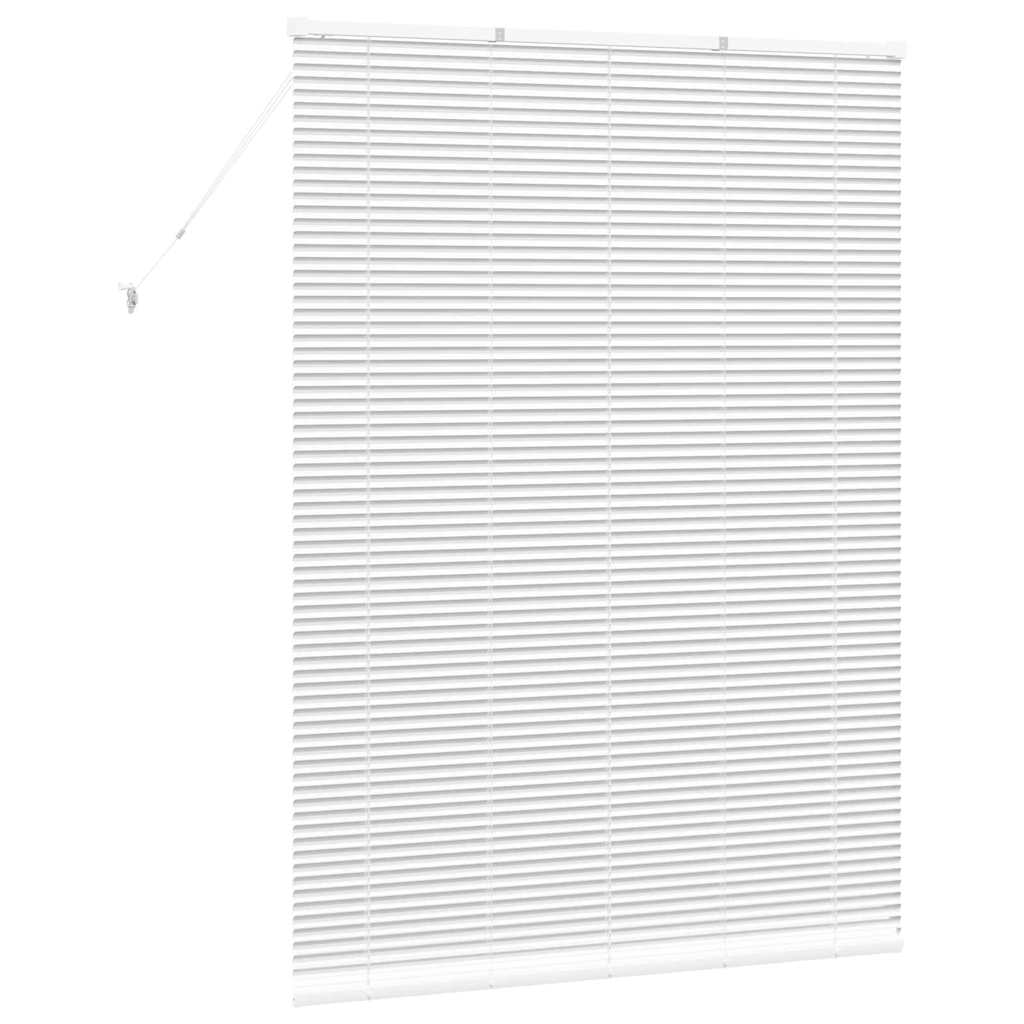 Raam Blind met gordijnen Anders Wit 125 x 175 cm Aluminium