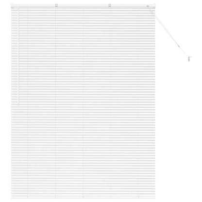 Raam Blind met gordijnen Anders Wit 125 x 175 cm Aluminium