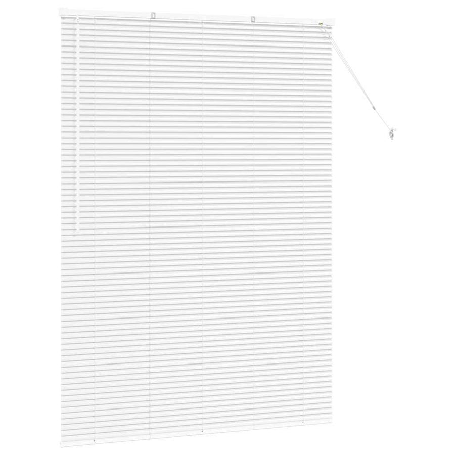 Raam Blind met gordijnen Anders Wit 80 x 130 cm Aluminium