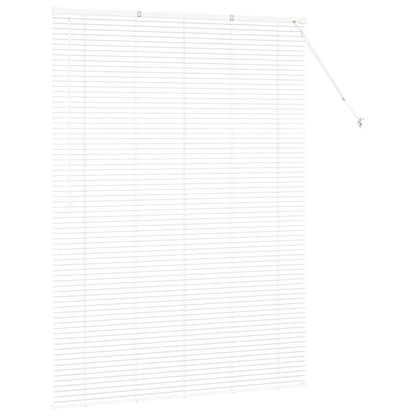 Raam Blind met gordijnen Anders Wit 80 x 130 cm Aluminium