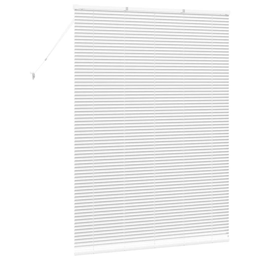 Raam Blind met gordijnen Anders Wit 80 x 130 cm Aluminium
