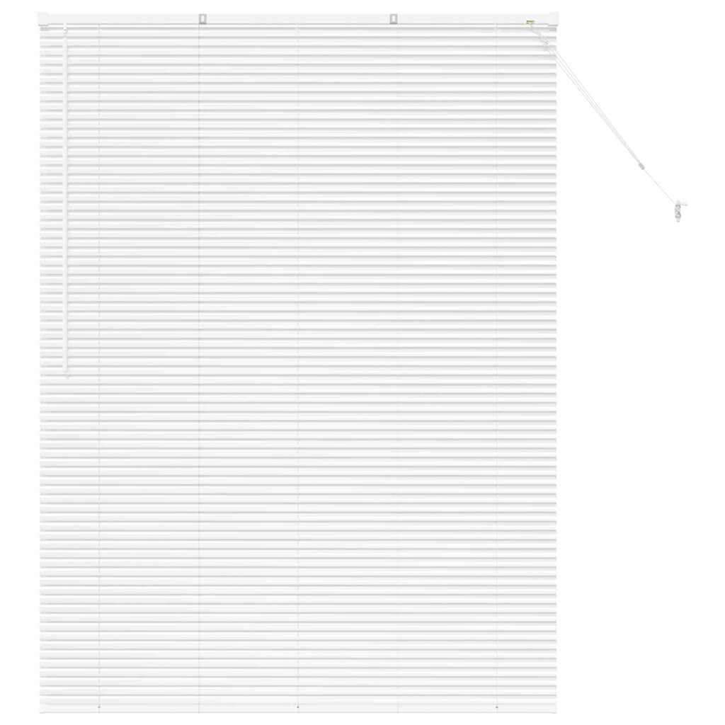 Raam Blind met gordijnen Anders Wit 135 x 175 cm Aluminium