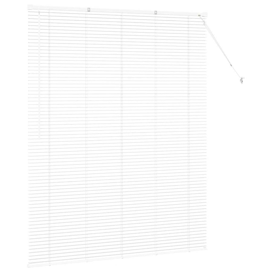 Raam Blind met gordijnen Anders Wit 140 x 175 cm Aluminium