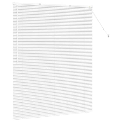 Raam Blind met gordijnen Anders Wit 80 x 130 cm Aluminium