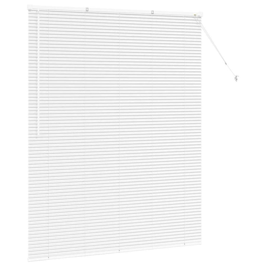 Raam Blind met gordijnen Anders Wit 80 x 130 cm Aluminium