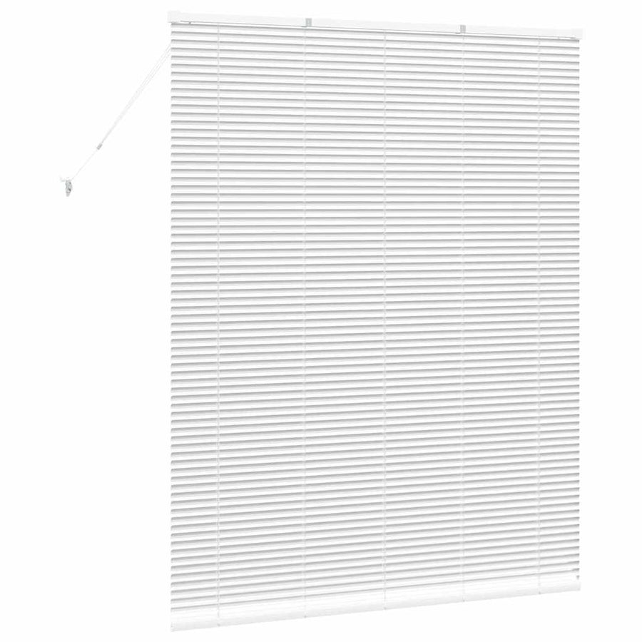 Raam Blind met gordijnen Anders Wit 80 x 130 cm Aluminium