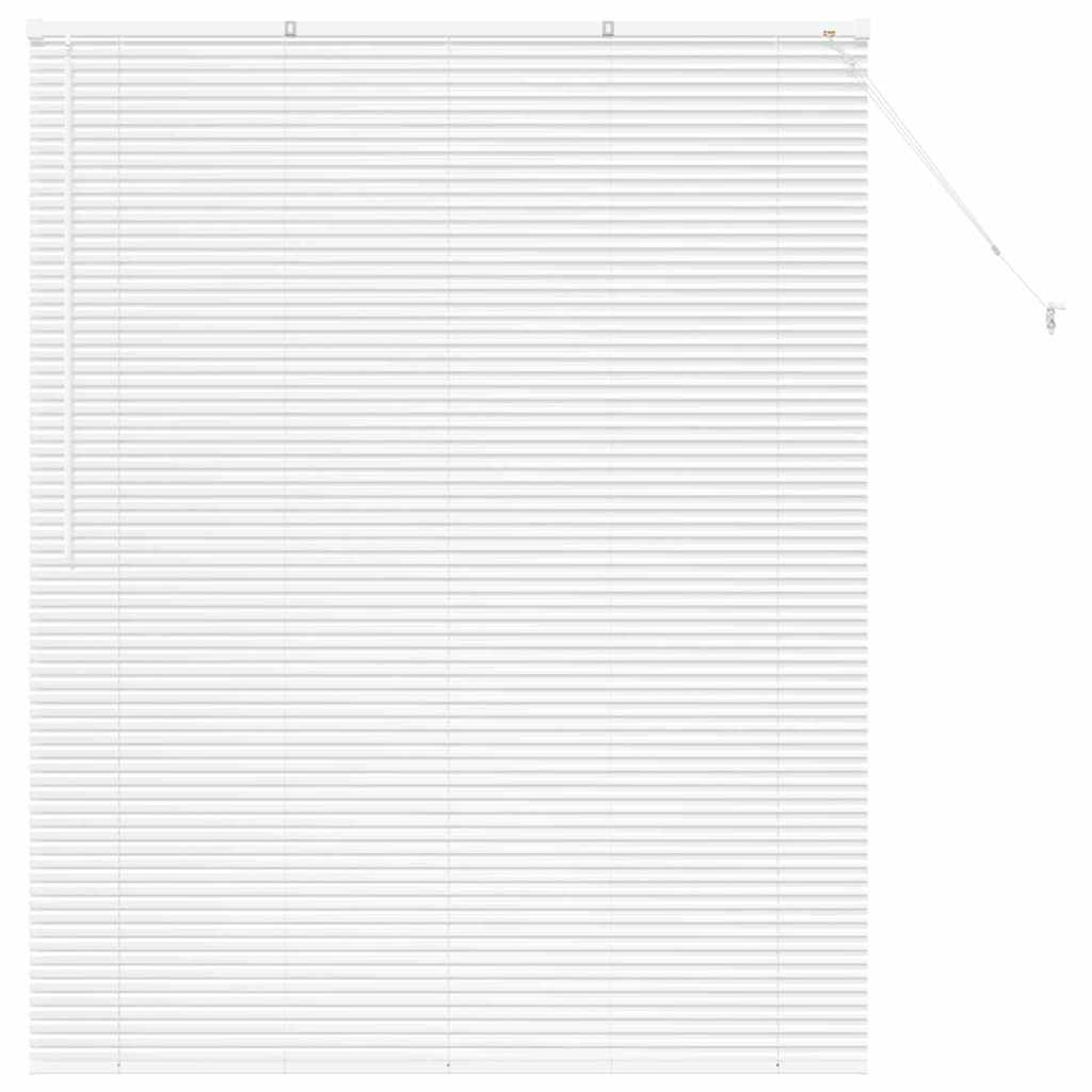 Raam Blind met gordijnen Anders Wit 80 x 130 cm Aluminium