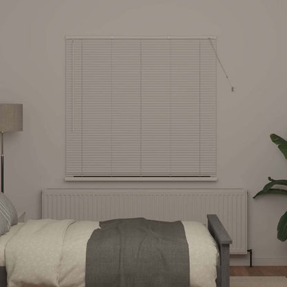 Raam Blind met gordijnen Anders Wit 80 x 130 cm Aluminium