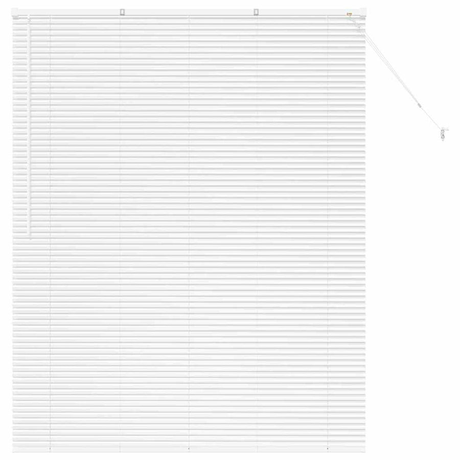 Raam Blind met gordijnen Anders Wit 80 x 130 cm Aluminium