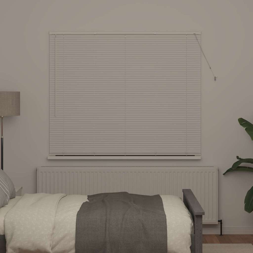 Raam Blind met gordijnen Anders Wit 160 x 175 cm Aluminium