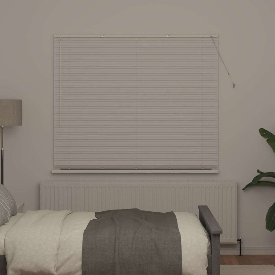 Raam Blind met gordijnen Anders Wit 160 x 175 cm Aluminium