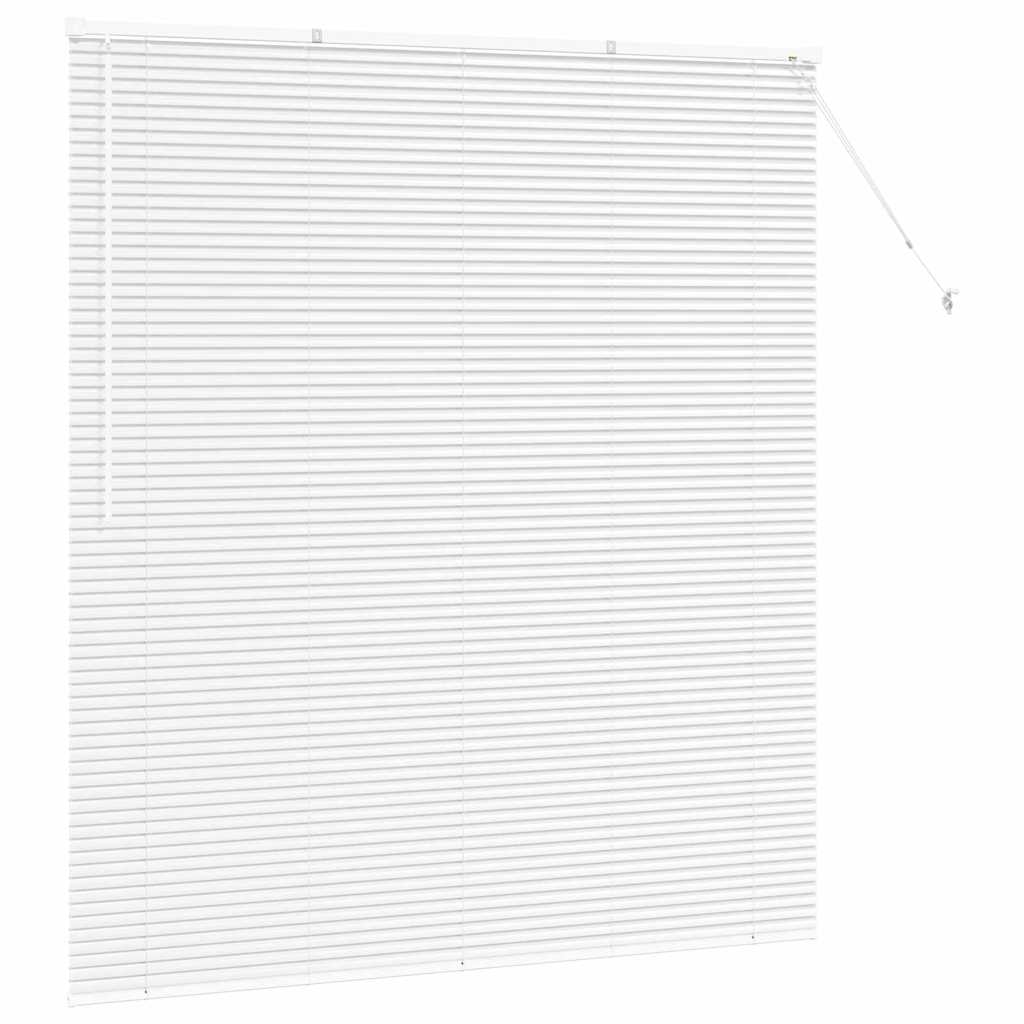 Raam Blind met gordijnen Anders Wit 160 x 175 cm Aluminium