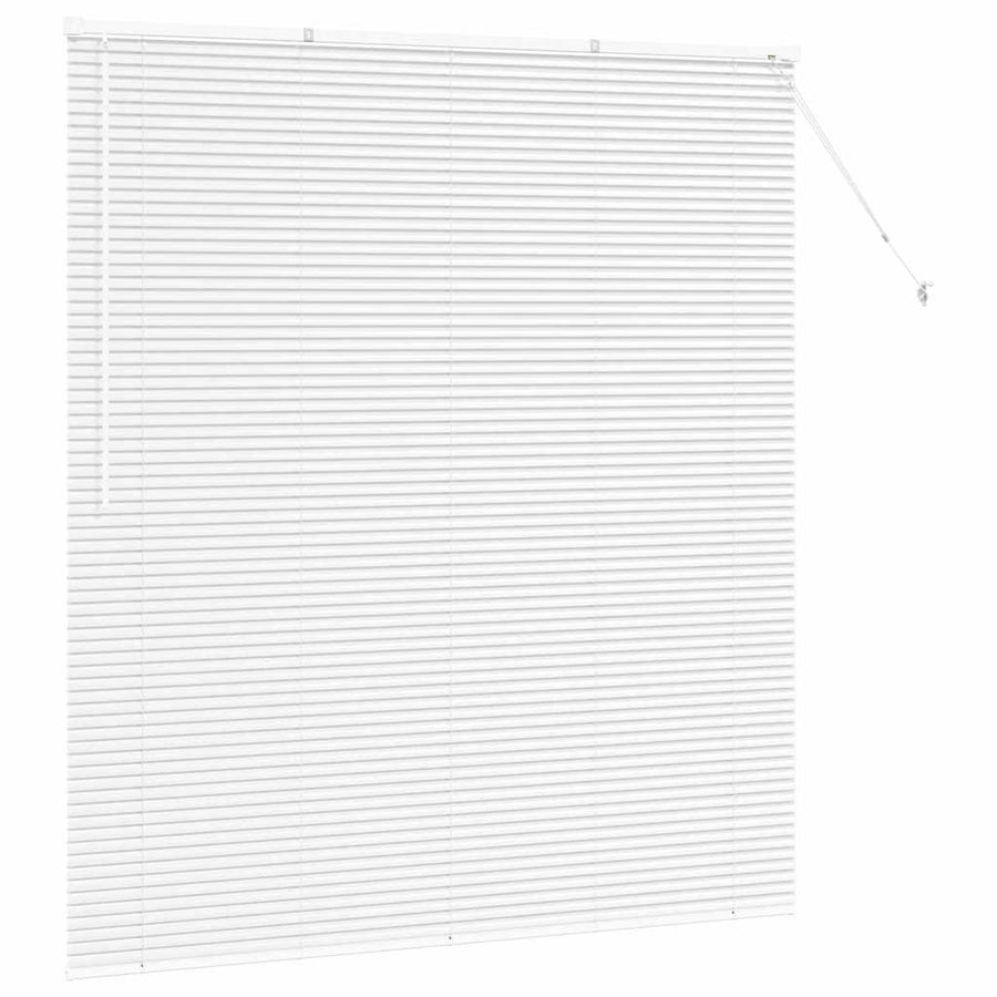 Raam Blind met gordijnen Anders Wit 160 x 175 cm Aluminium