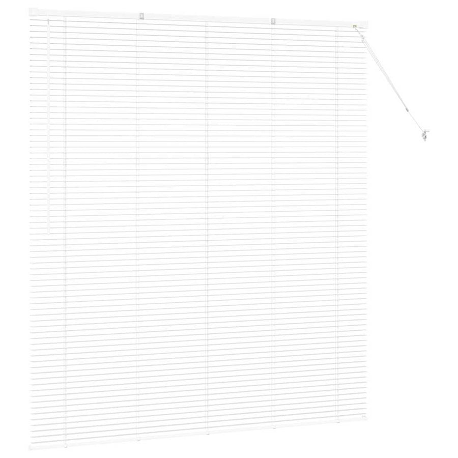 Raam Blind met gordijnen Anders Wit 160 x 175 cm Aluminium