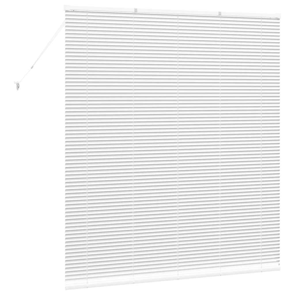 Raam Blind met gordijnen Anders Wit 160 x 175 cm Aluminium