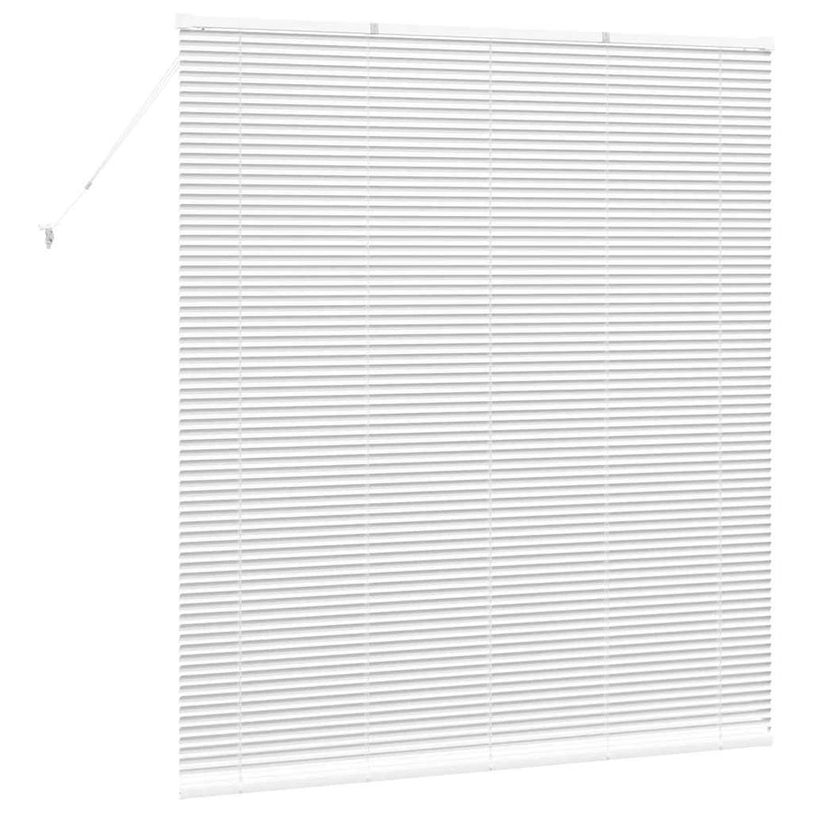 Raam Blind met gordijnen Anders Wit 160 x 175 cm Aluminium