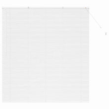 Raam Blind met gordijnen Anders Wit 160 x 175 cm Aluminium