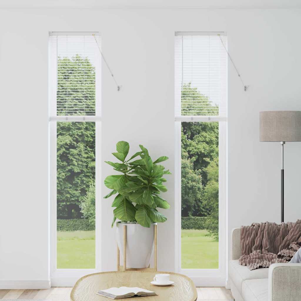 Raam Blind met gordijnen Anders Wit 40 x 220 cm Aluminium