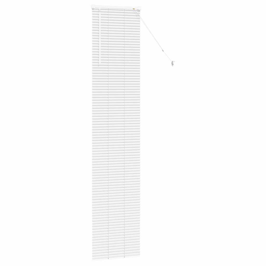 Raam Blind met gordijnen Anders Wit 80 x 130 cm Aluminium
