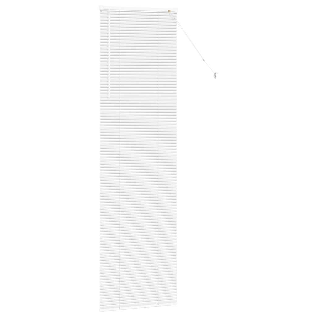 Raam Blind met gordijnen Anders Wit 80 x 130 cm Aluminium