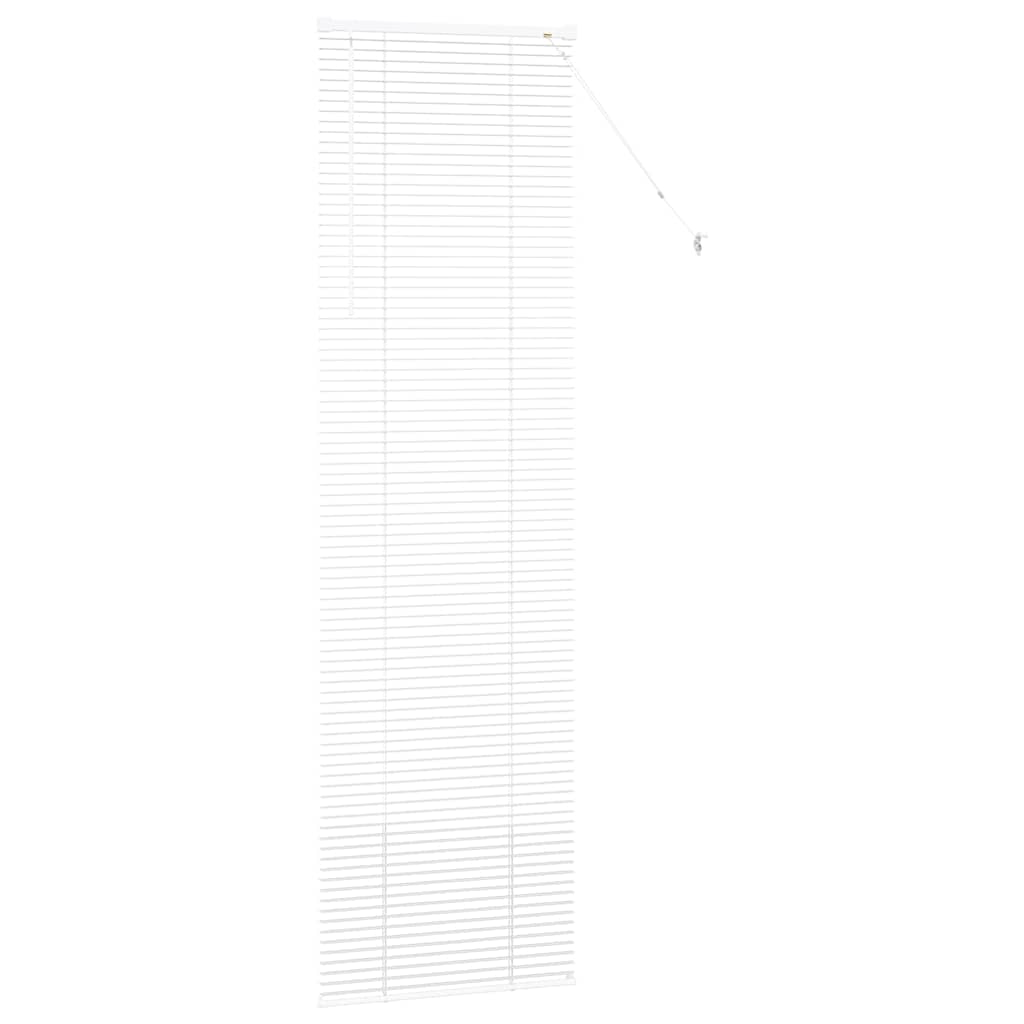 Raam Blind met gordijnen Anders Wit 80 x 130 cm Aluminium