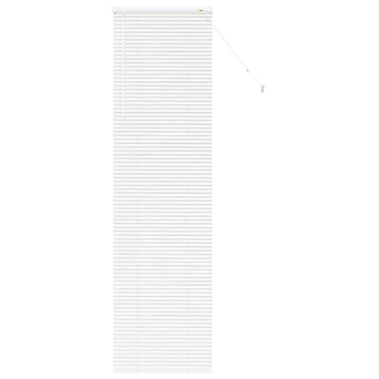 Raam Blind met gordijnen Anders Wit 80 x 130 cm Aluminium
