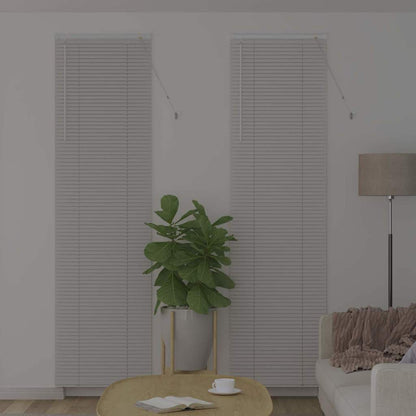 Raam Blind met gordijnen Anders Wit 80 x 130 cm Aluminium