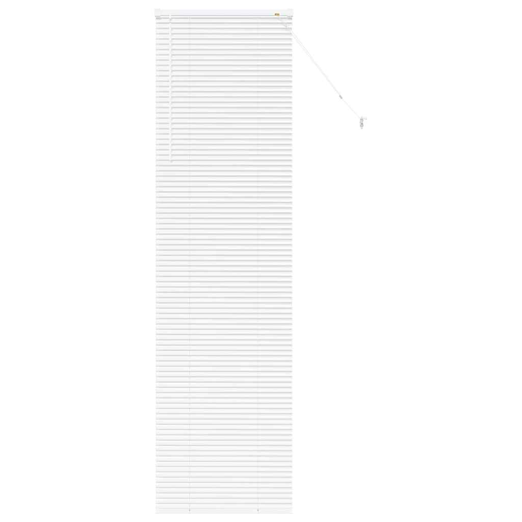 Raam Blind met gordijnen Anders Wit 80 x 130 cm Aluminium