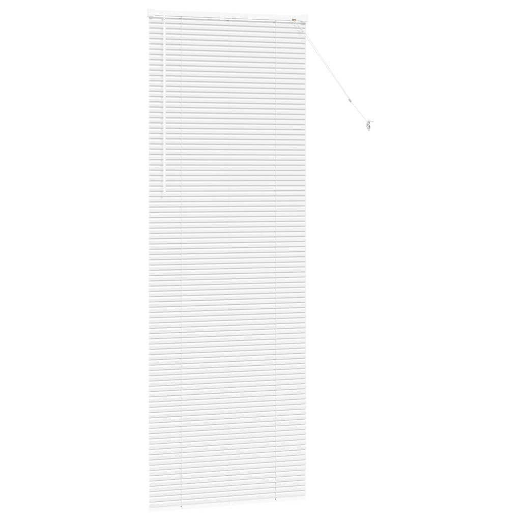 Raam Blind met gordijnen Anders Wit 80 x 130 cm Aluminium