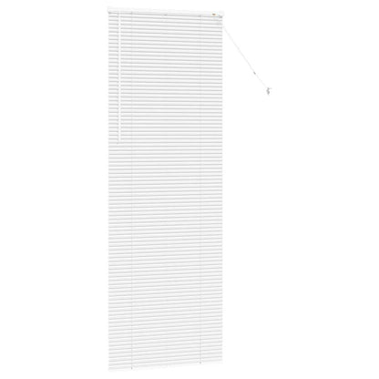 Raam Blind met gordijnen Anders Wit 80 x 130 cm Aluminium