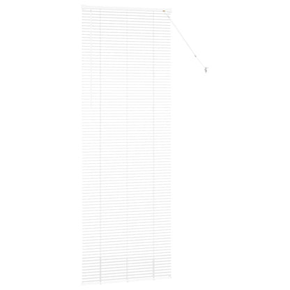 Raam Blind met gordijnen Anders Wit 80 x 130 cm Aluminium
