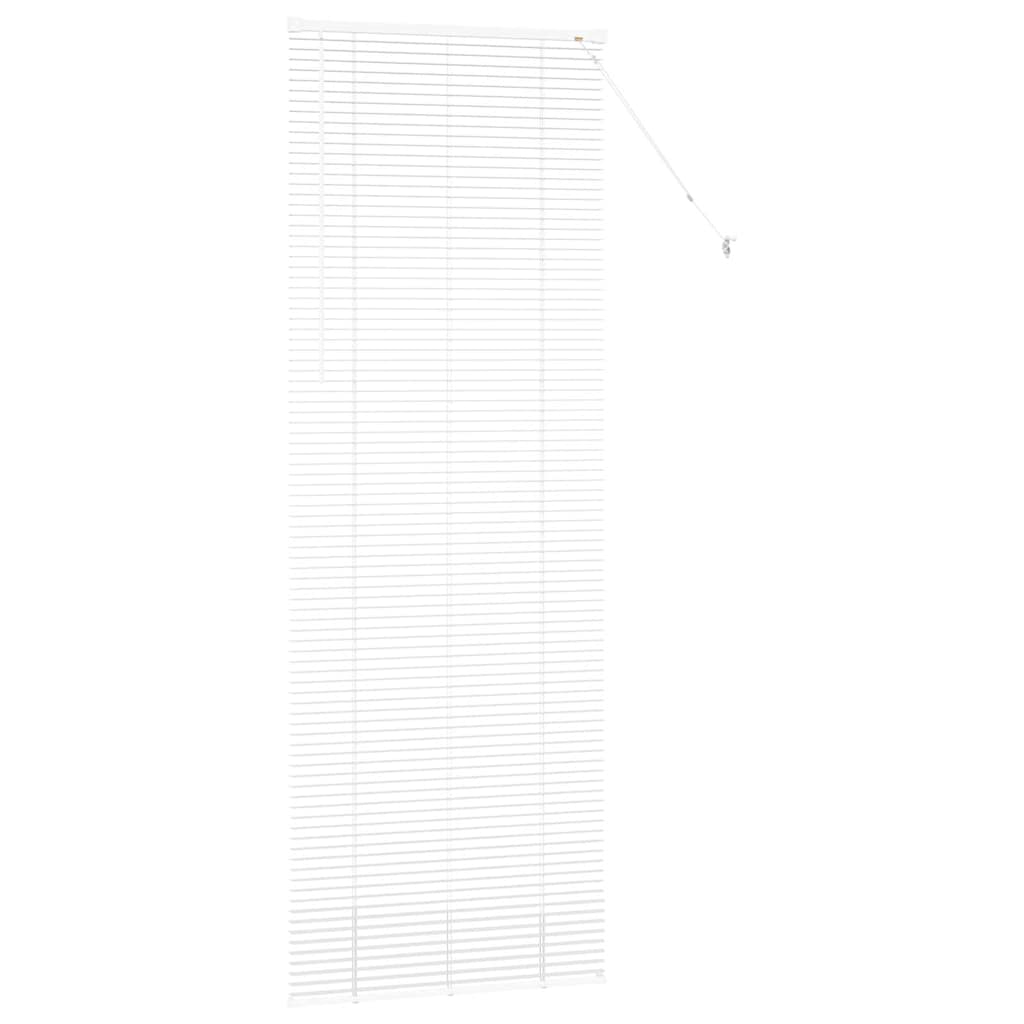 Raam Blind met gordijnen Anders Wit 80 x 130 cm Aluminium