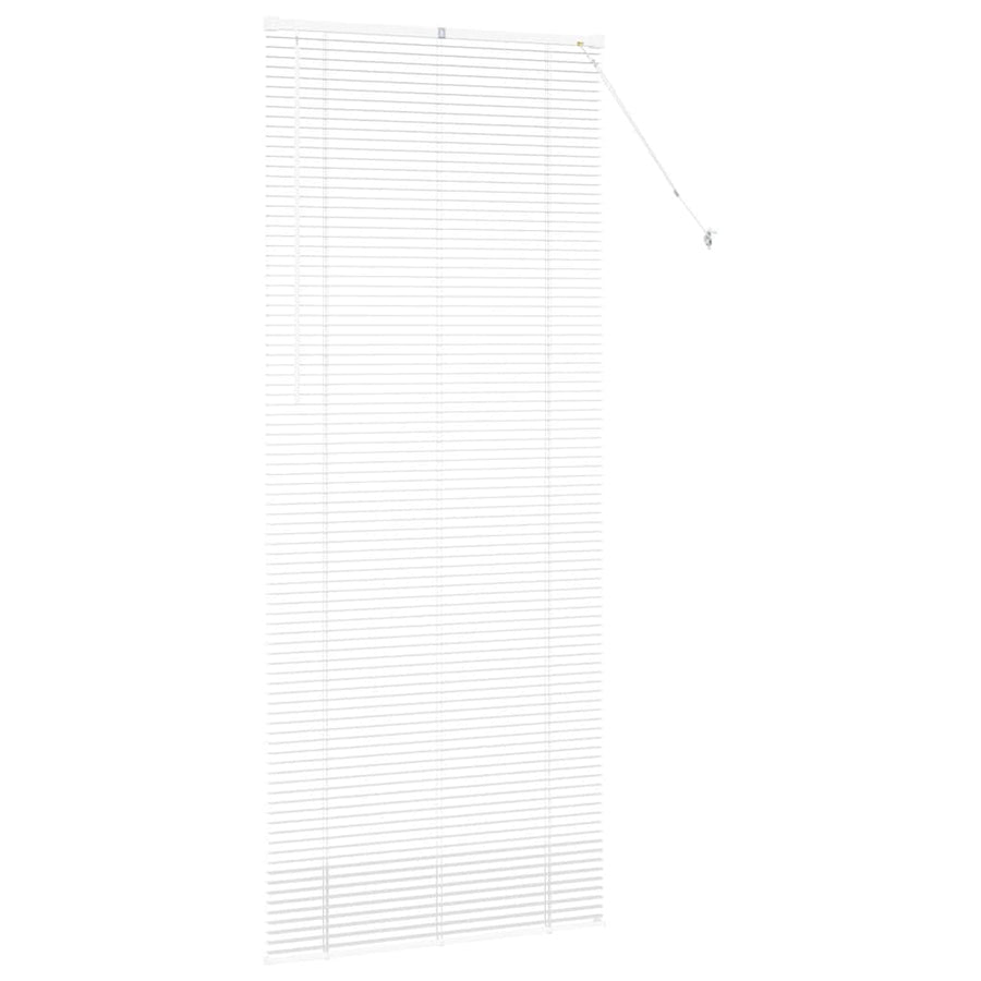 Raam Blind met gordijnen Anders Wit 80 x 130 cm Aluminium