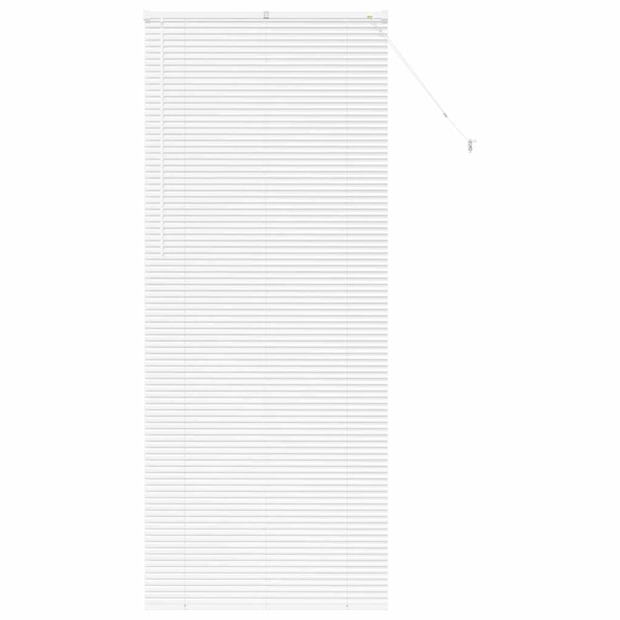 Raam Blind met gordijnen Anders Wit 80 x 130 cm Aluminium